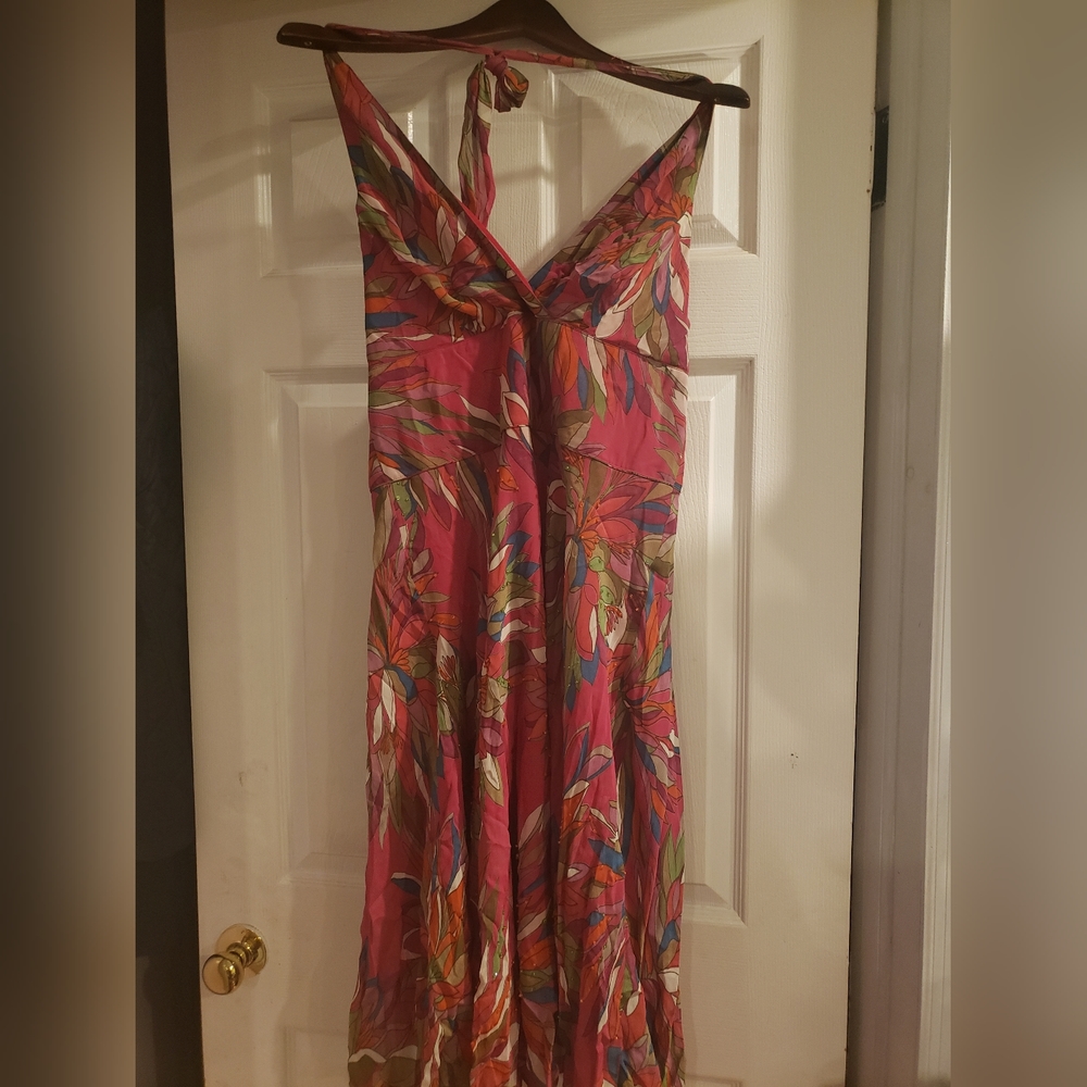Sexy  Beaded Summer Dress by Eva Blue Size 10